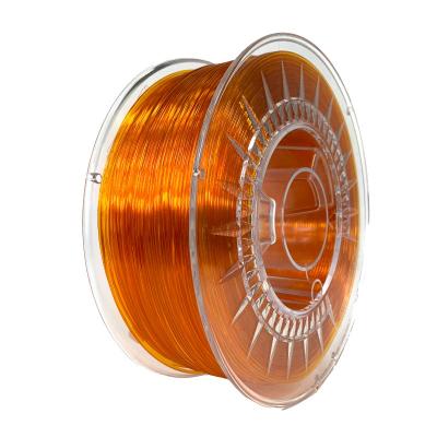 Devil Design PET-G filament 1.75 mm, 1 kg (2.0 lbs) - bright orange  transparent
