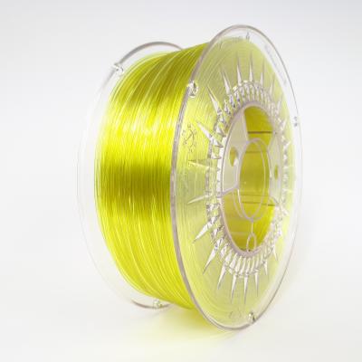 Devil Design PET-G filament 1.75 mm, 1 kg (2.0 lbs) - bright yellow transparent