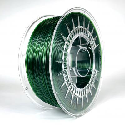 Devil Design PET-G filament 1.75 mm, 1 kg (2.0 lbs) - green transparent