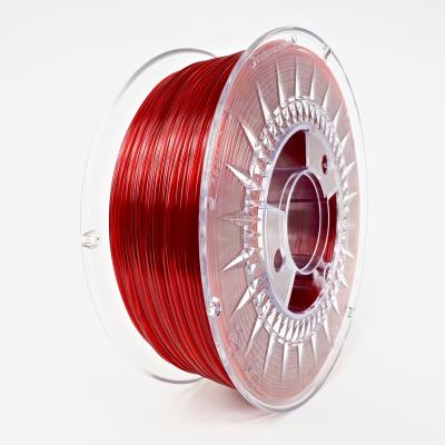 Devil Design PET-G filament 1.75 mm, 1 kg (2.0 lbs) - ruby red transparent