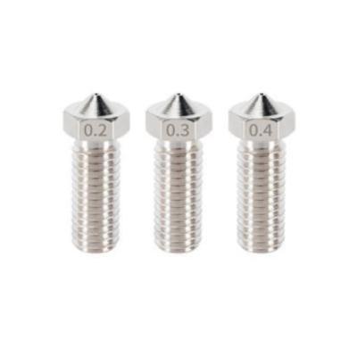 Stainless Steel Nozzle for 3D printer Volcano M6, 0.4 - 1.2 mm, 1.75 mm