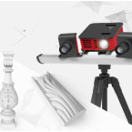 Demonstration 3D scanner RangeVision Spectrum with rotating platform and tripod + Special gift - 3pc of spray for 3D scanning