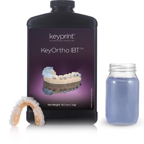 Resins KeyPrint Biocompatible Resin - KeyOrtho IBT - Clear, Translucent
