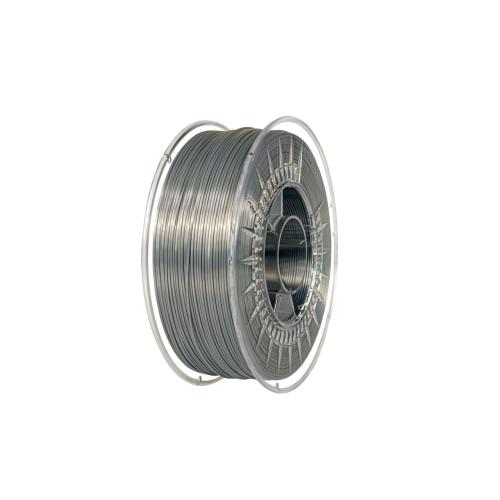 SILK Devil Design SILK filament 1.75 mm, 1 kg (2.0 lbs) - silver