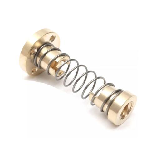 Spare parts Lead nut TR8x2 with anti-backlash spring