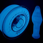 Devil Design PLA filament 1.75 mm, 0.330 kg (0.800 lbs) - glow in the dark blue