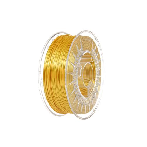 SILK Devil Design SILK filament 1.75 mm, 1 kg (2.0 lbs) - light gold