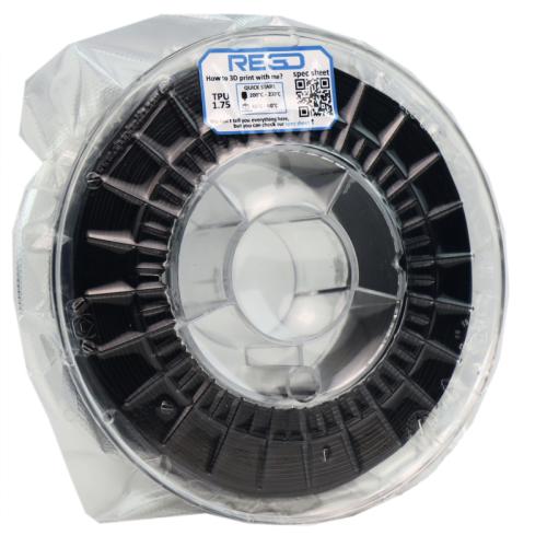TPU RE3D TPU filament 1.75, 0.500  (1.0 lbs) - black