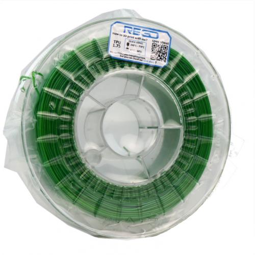 TPU RE3D TPU filament 1.75, 0.500 (1.0 lbs) - green